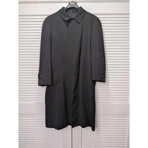 Tom James Loro Piana Storm System Coat Mens Charcoal Grey Rain Wind‎ Protection